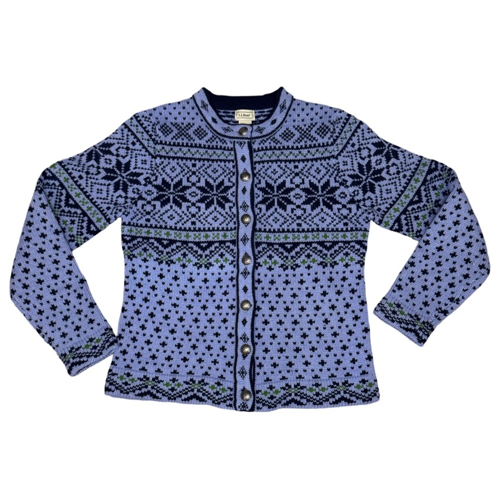 L.L. Bean Fair Isle Cardigan